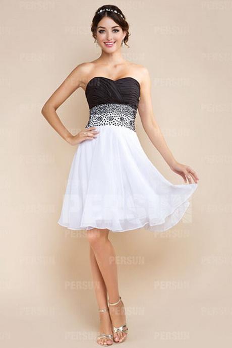 Robe bustier noir et blanc