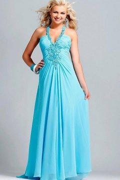 Robe ceremonie bleu turquoise