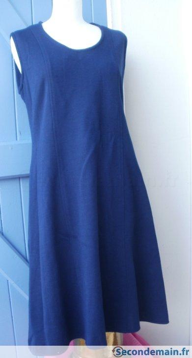 Robe chasuble bleu marine