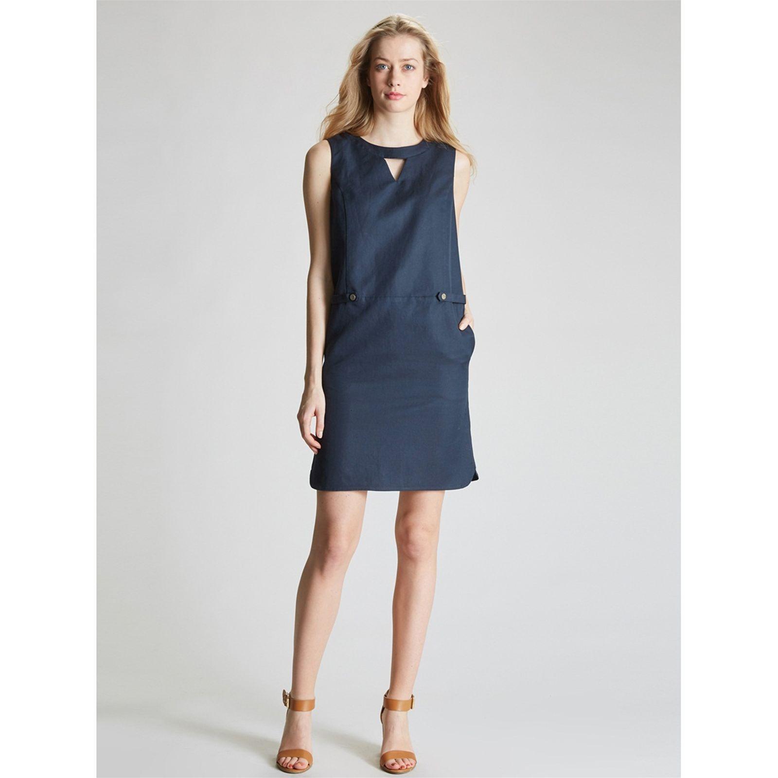 Robe chasuble bleu marine