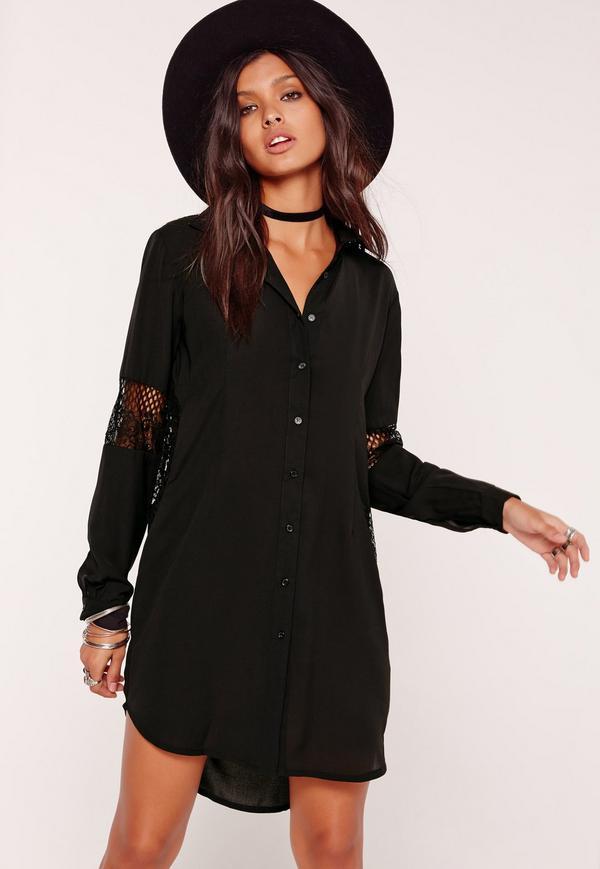 Robe chemise noir