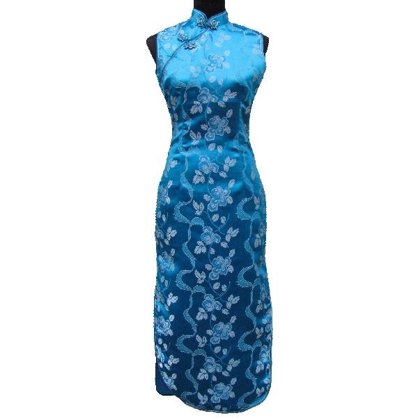 Robe chinoise bleu