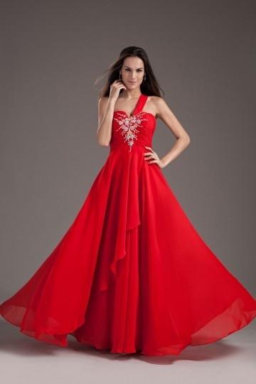 Robe cocktail rouge