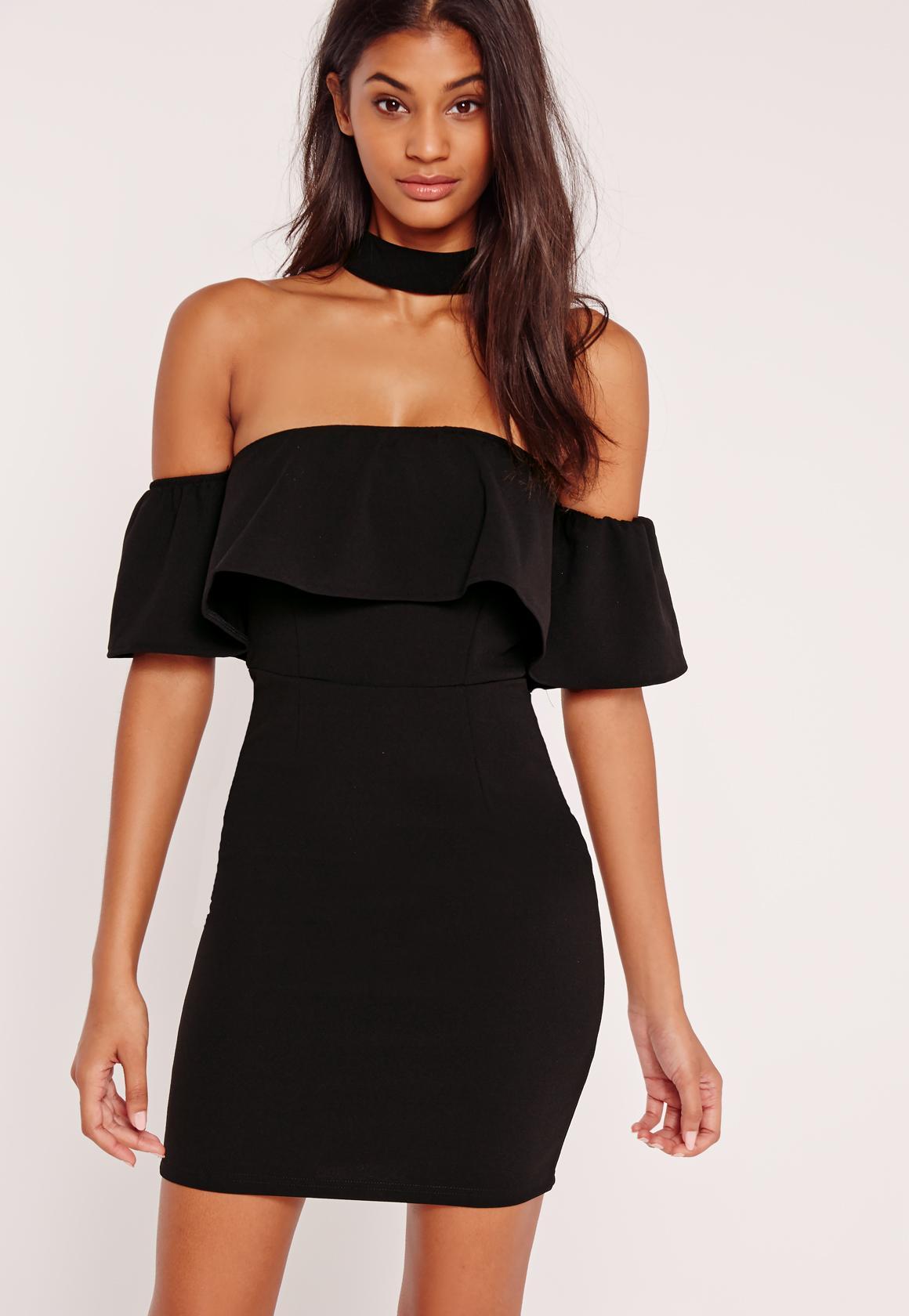 Robe col bateau noir