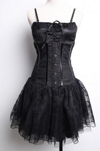 Robe corset noir