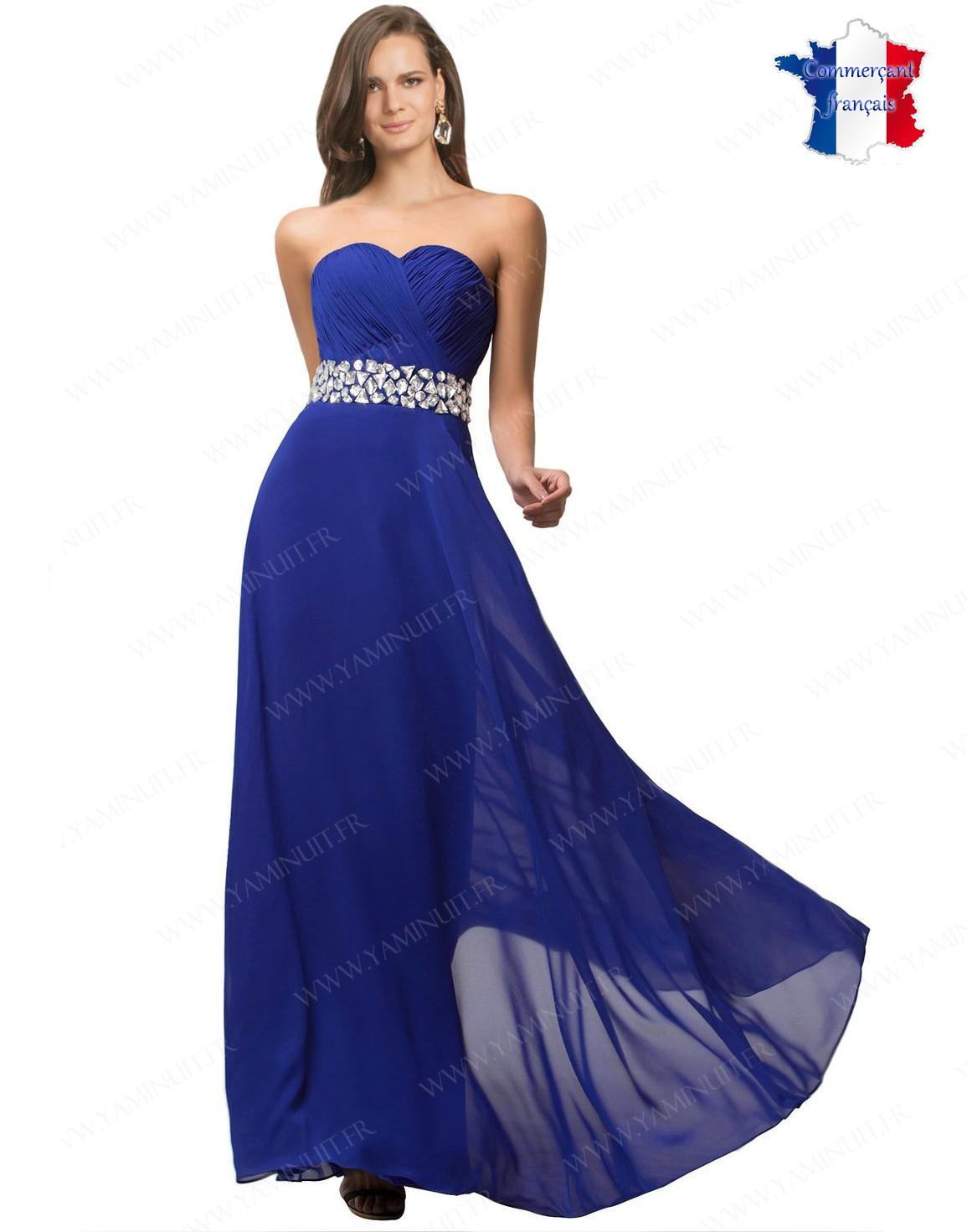 Robe couleur bleu roi