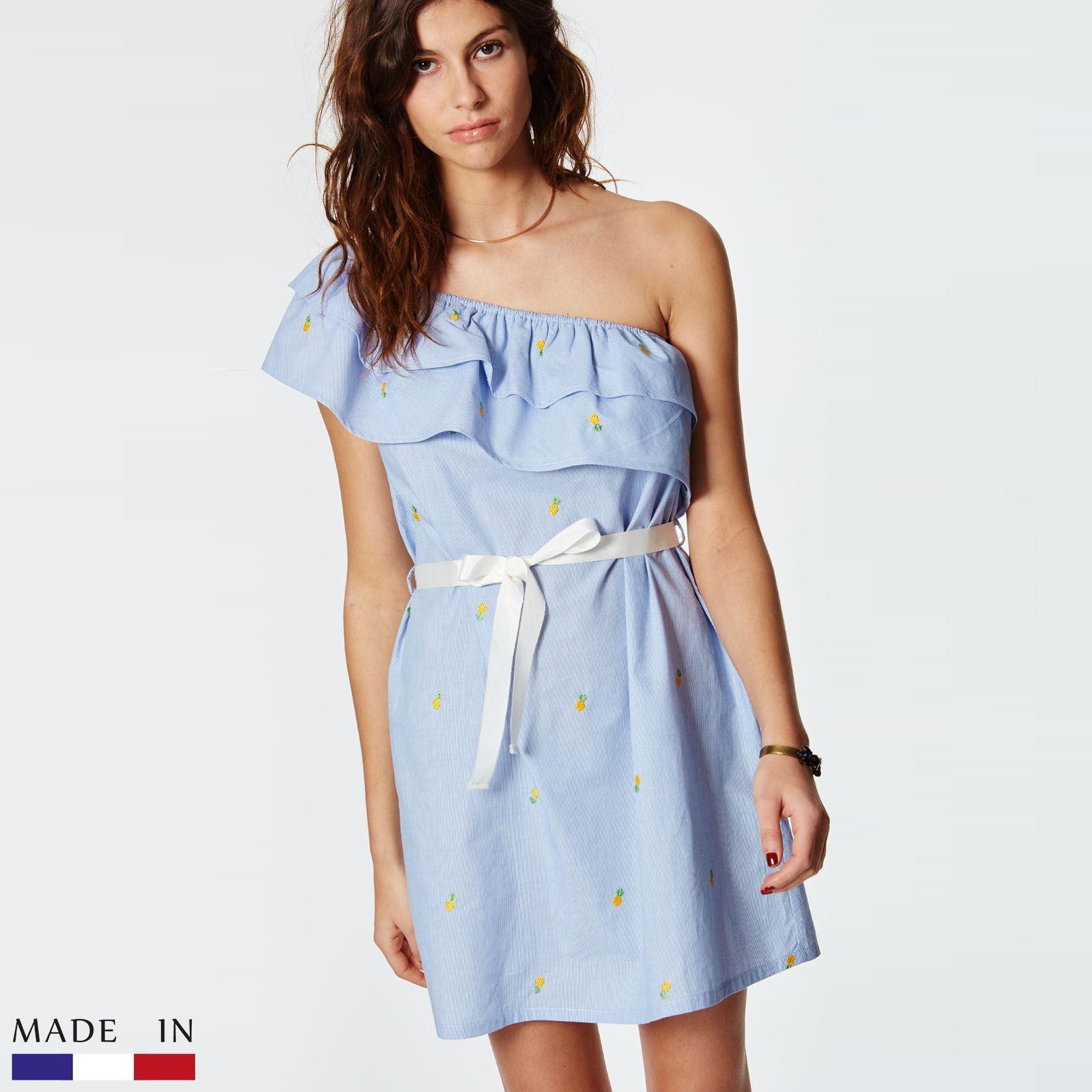 Robe courte bleu ciel