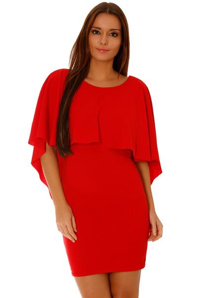 Robe courte de soirée moulante rouge