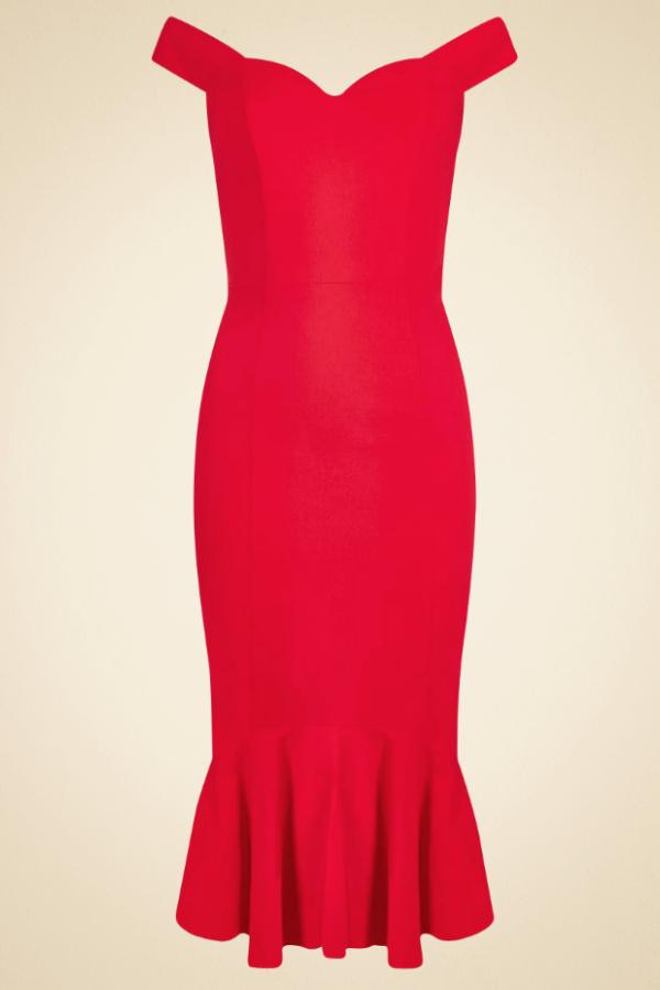 Robe crayon rouge