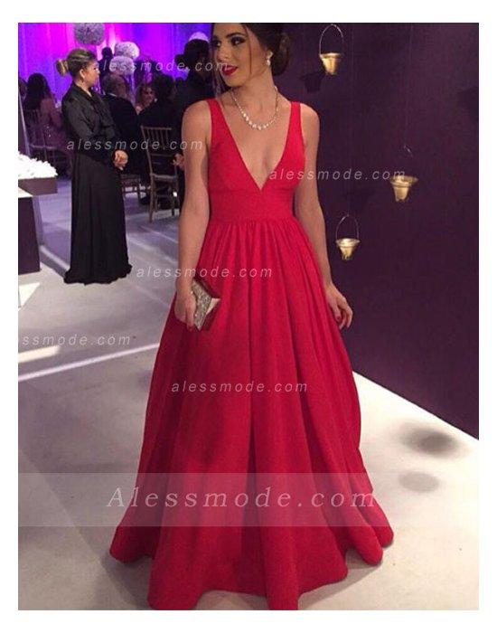 Robe de bal de promo rouge