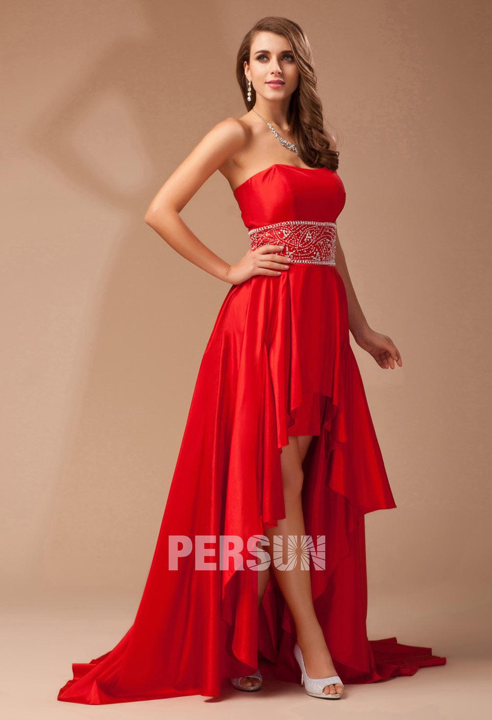 Robe de bal longue rouge