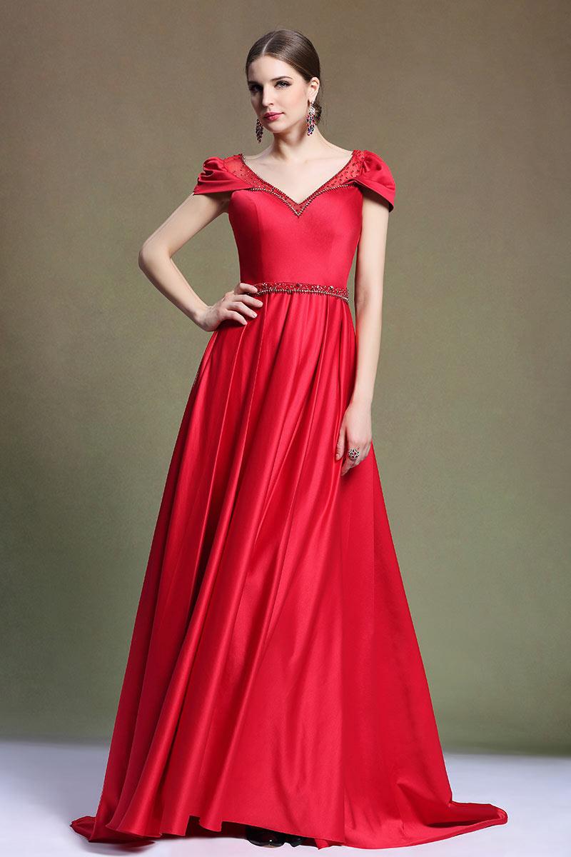 Robe de bal rouge