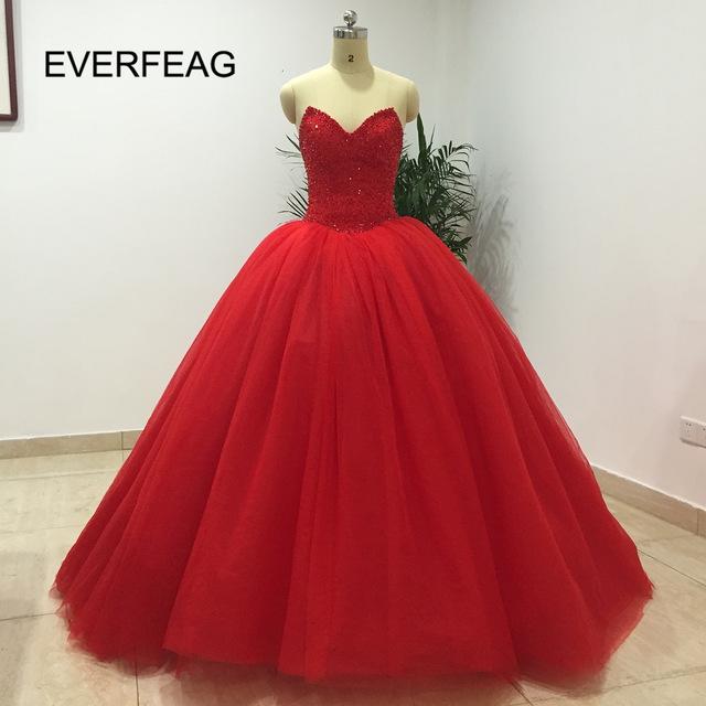 Robe de bal rouge