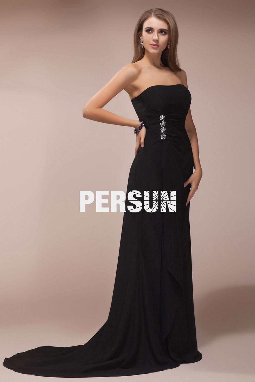 Robe de cocktail longue noir