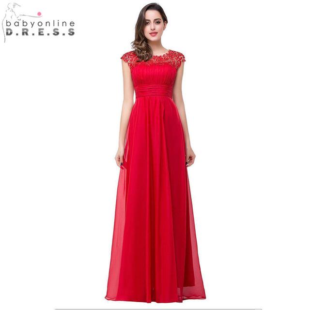 Robe de demoiselle d'honneur rouge