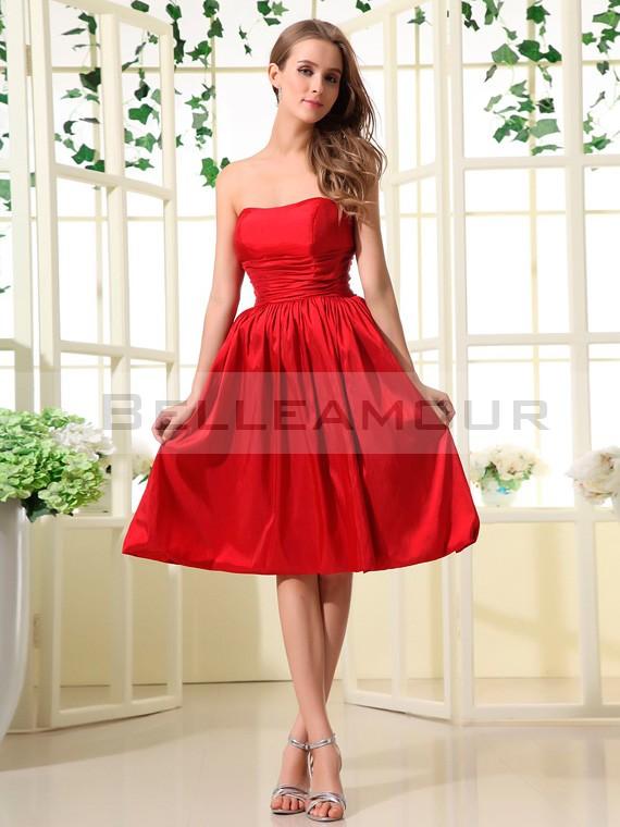 Robe de demoiselle d honneur rouge