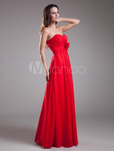 Robe de demoiselle d honneur rouge