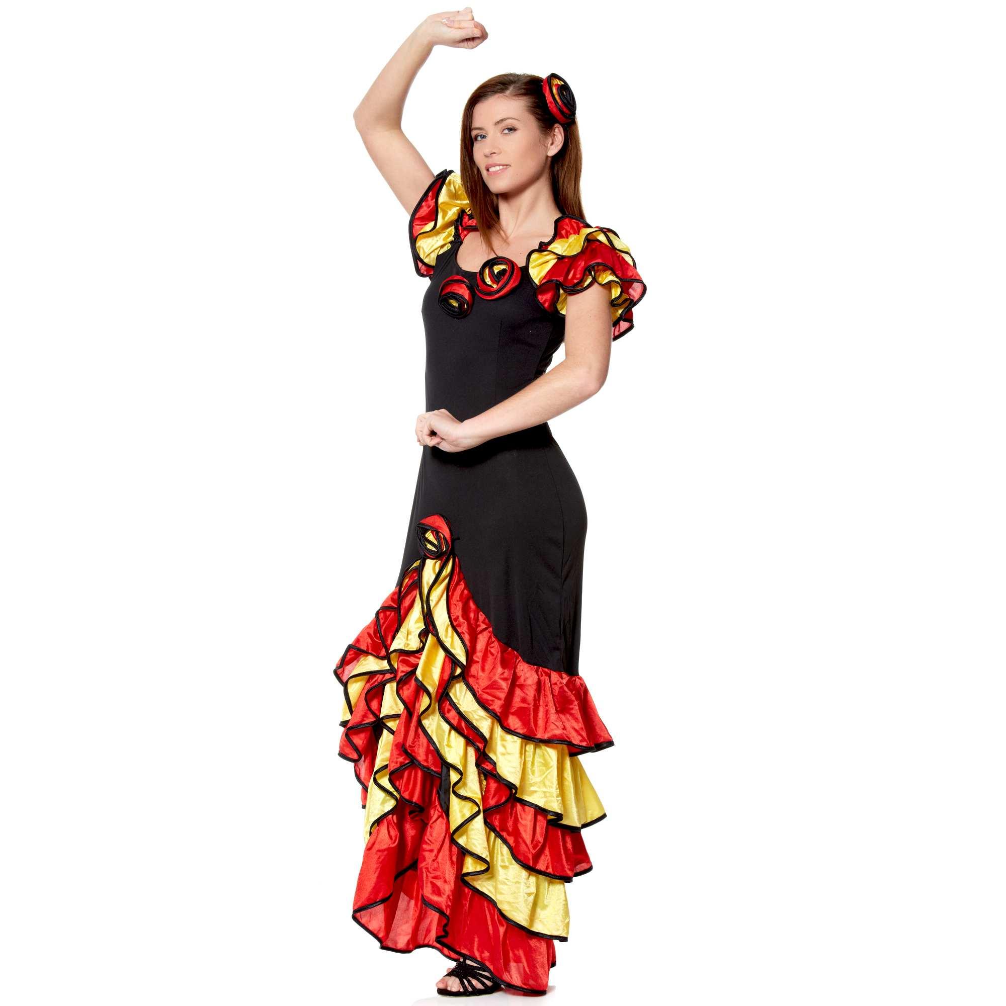 Robe de flamenco rouge