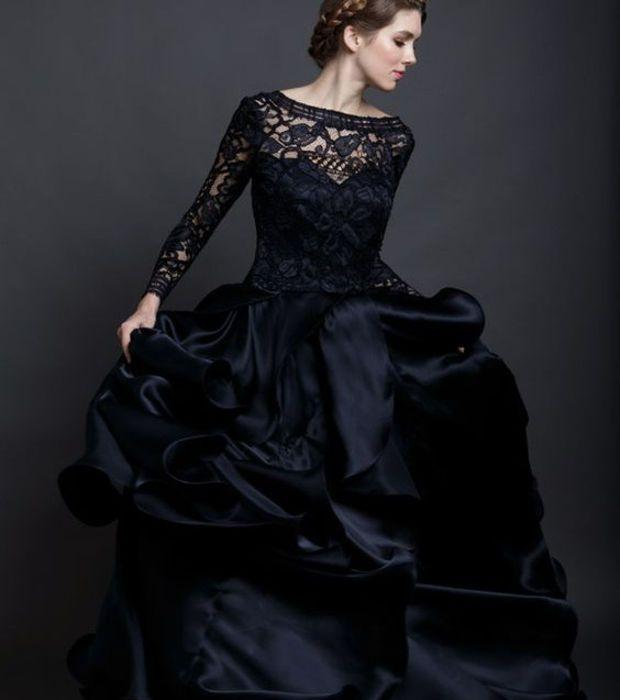 Robe de marié noir