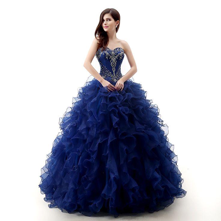 Robe de mariée bleu roi