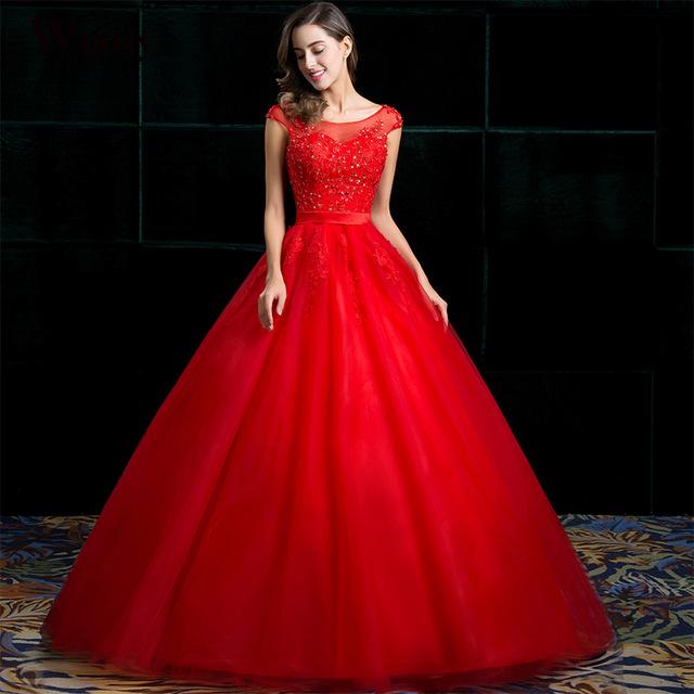 Robe de mariée dentelle rouge