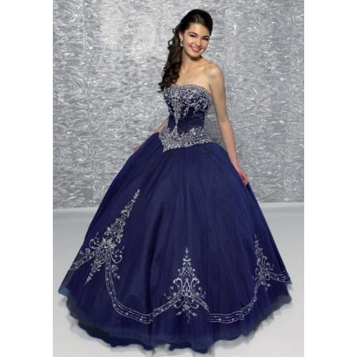 Robe de princesse femme bleu