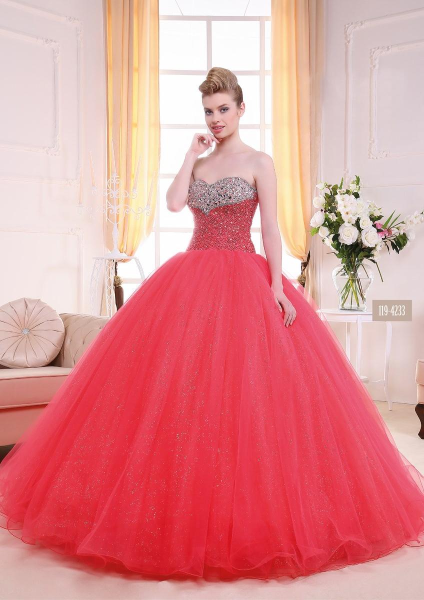 Robe de princesse rouge et blanc