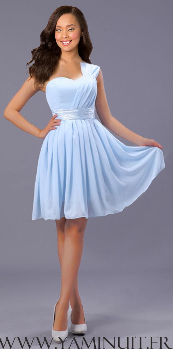 Robe de soirée bleu ciel