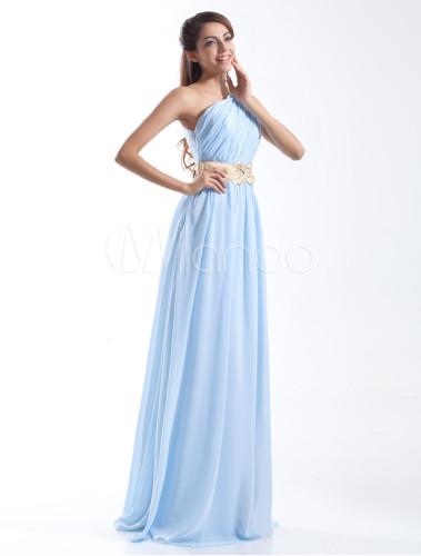 Robe de soirée bleu clair