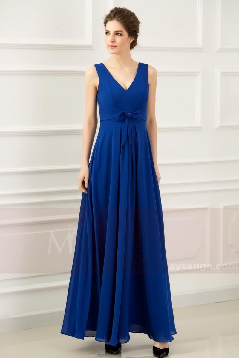 Robe de soirée bleu roi