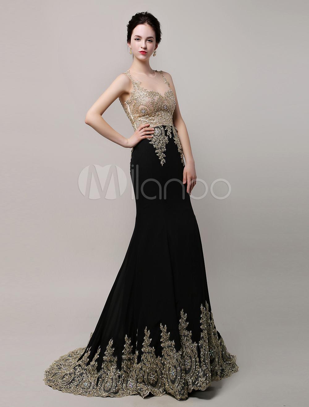 Robe de soirée dentelle noir