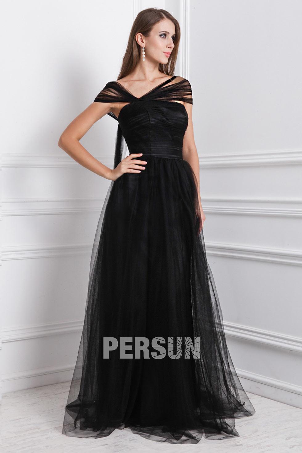 Robe de soirée longue noir