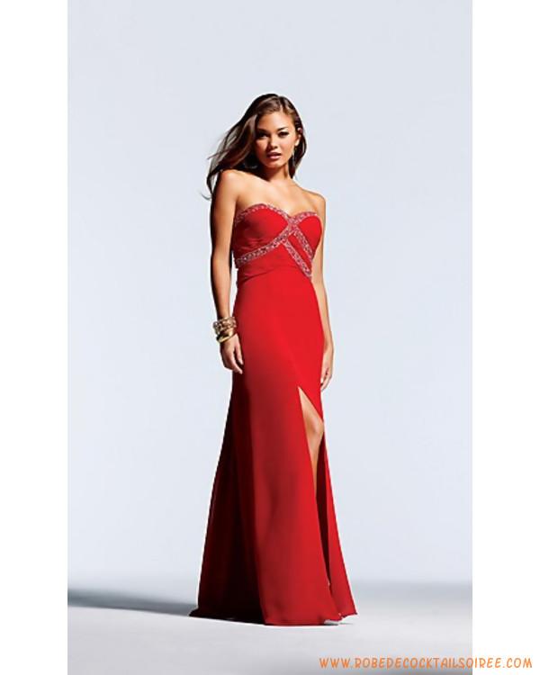 Robe de soirée longue rouge pas cher