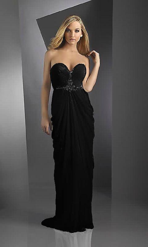 Robe de soirée noir et argent