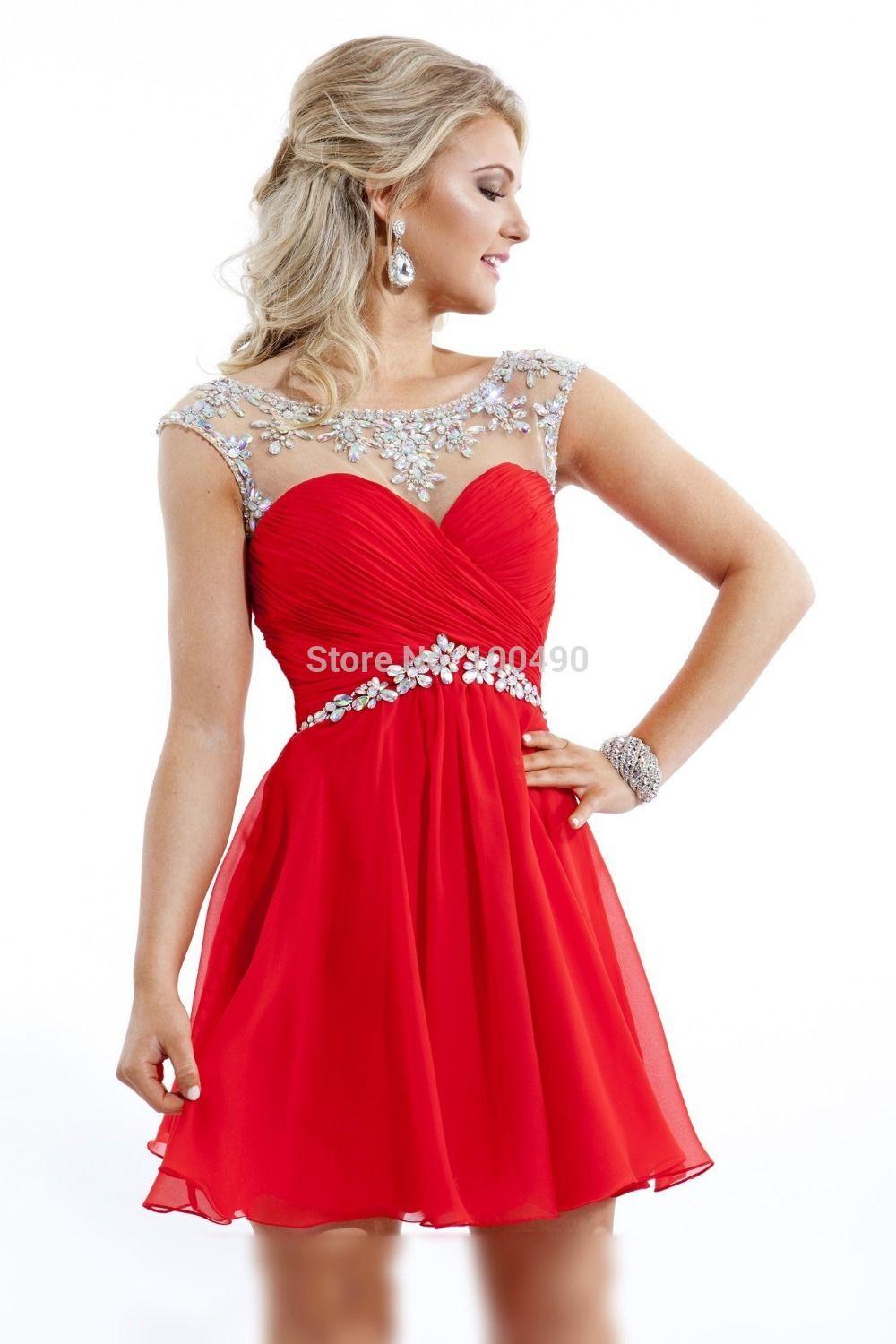 Robe de soiree courte rouge