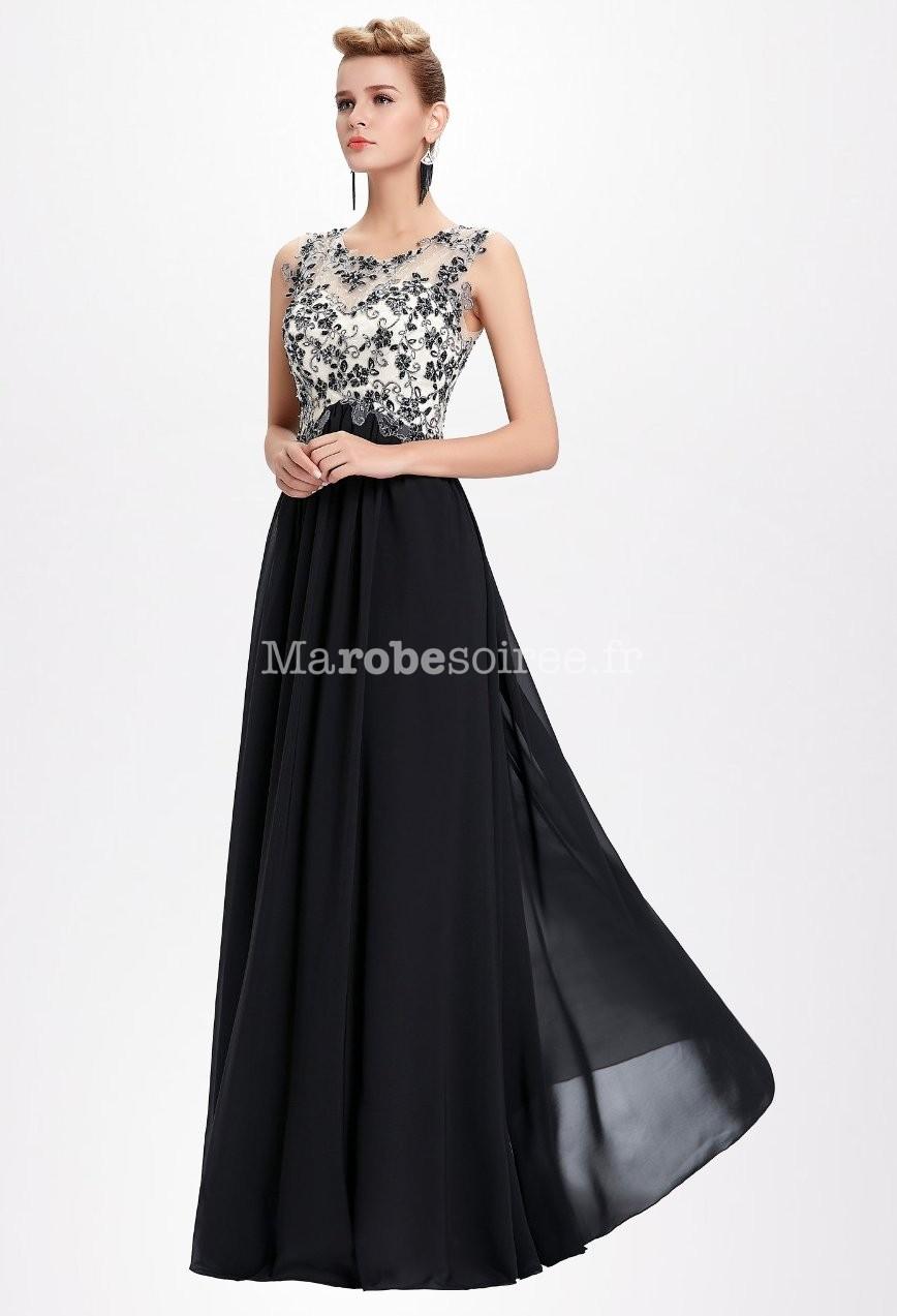 Robe de soiree noir et blanche