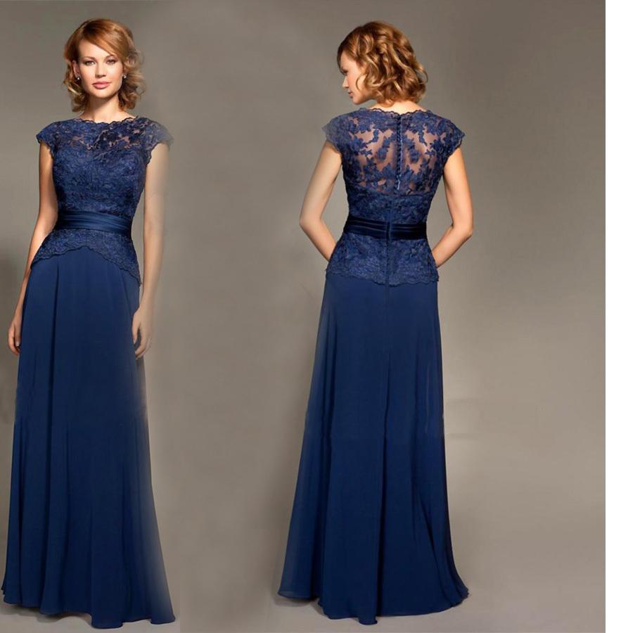 Robe demoiselle d'honneur bleu nuit