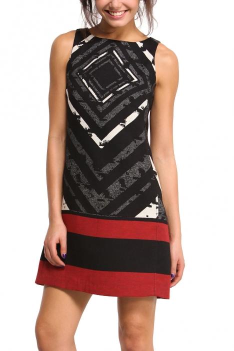 Robe desigual noir et rouge