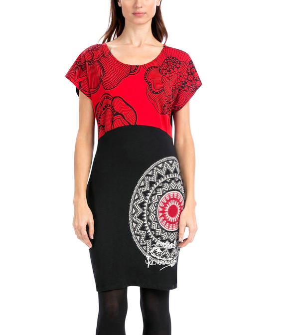 Robe desigual rouge et noir