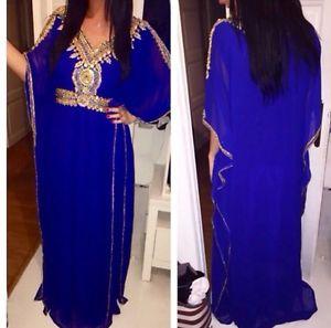 Robe dubai bleu roi