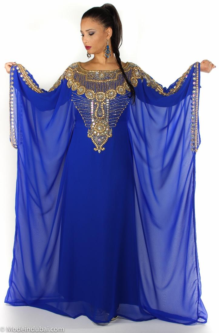 Robe dubai bleu