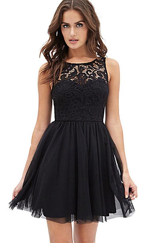 Robe en tulle noir