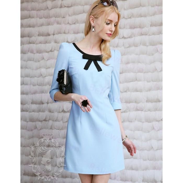 Robe femme bleu ciel