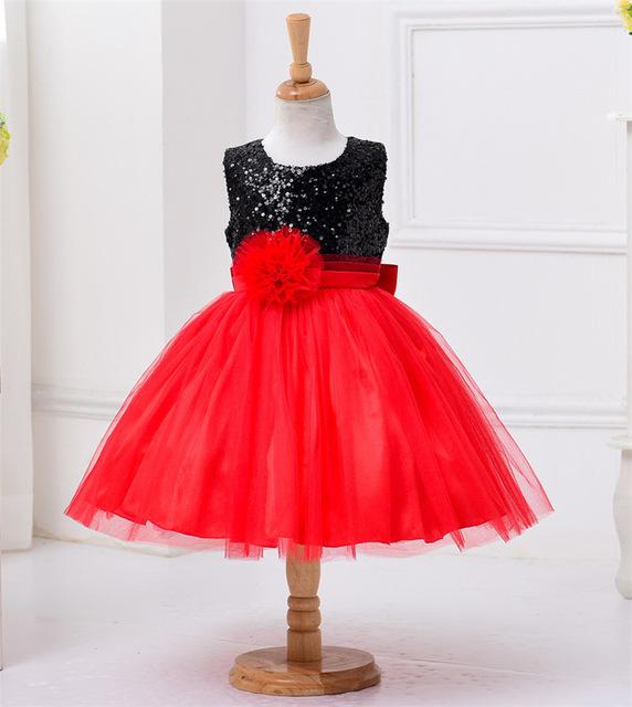 Robe fille rouge