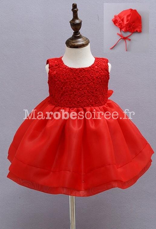 Robe fille rouge