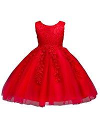 Robe fille rouge