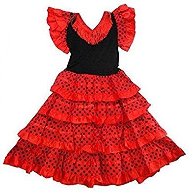 Robe flamenco rouge