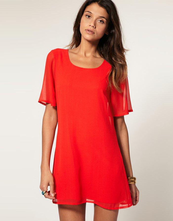 Robe fluide rouge