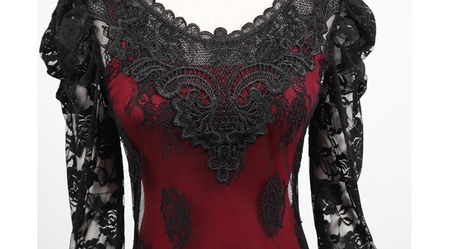 Robe gothique rouge