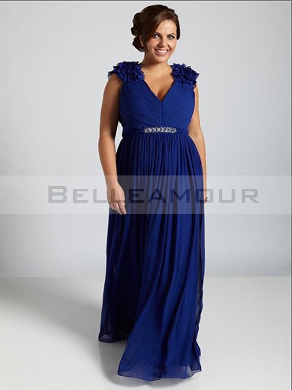 Robe grande taille bleu marine